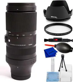 Sigma 100-400mm f/5-6.3 DG DN OS Contemporary Lens for Sony E 7PC Accessory Kit