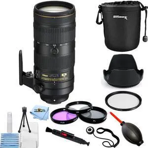 Nikon AF-S NIKKOR 70-200mm f/2.8E FL ED VR Lens 20063 + Filter Kit Bundle