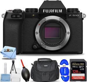 FUJIFILM X-S10 Mirrorless Camera 16670041 - 7PC Accessory Bundle