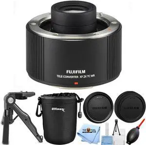 Fujifilm XF 2x TC WR Teleconverter + Tripod + Lens Pouch Bundle 16516271