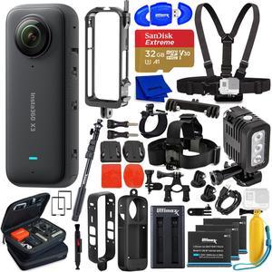 Insta360 ONE X2 360 Pocket Camera with 2 Extra Battery, Charging Hub, 128GB  Card 249148 D