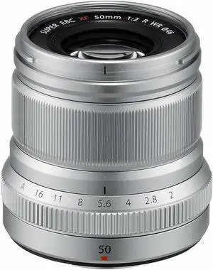 FUJIFILM XF 50mm f/2 R WR Lens (Silver) - 16536623