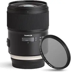 Tamron SP 35mm f/1.4 Di USD Lens for Nikon F AFF045N-700 + UV Ultraviolet Filter