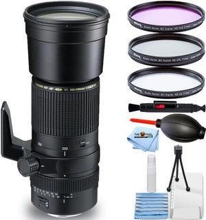 Tamron 200-500mm f/5-6.3 SP AF Di LD (IF) Lens for Nikon AF08N-700 - 6PC Bundle