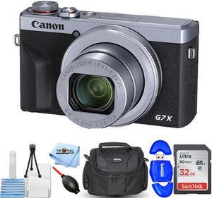 Canon PowerShot G7 X Mark III Digital Camera (Silver) - Essential 32GB Bundle