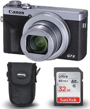 Canon PowerShot G7 X Mark III Digital Camera (Silver) + Ultra 32GB and Case
