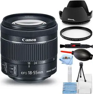 Canon EF-S 18-55mm f/4-5.6 IS STM Lens 1620C002 UV FIlter Kit - New in White Box