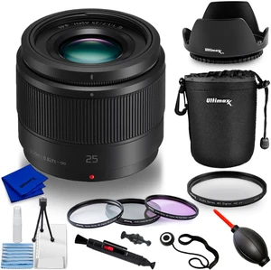 Panasonic Lumix G 25mm f/1.7 ASPH. Lens + Lens Pouch Bundle White Box Panasonic Lumix G 25mm f/1.7 ASPH. Lens + Lens Pouch Bundle White Box