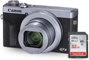 Canon PowerShot G7 X Mark III Digital Camera (Silver) + Sandisk Ultra 32GB