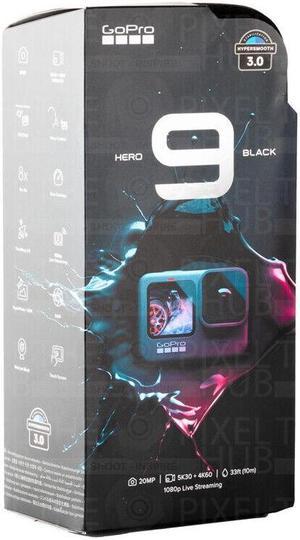 NEW GoPro HERO9 Black 5K and 20 MP Streaming Action Camera Black CHDHX-901  64