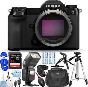 FUJIFILM GFX 50S II Medium Format Mirrorless Camera - 12PC Accessory Bundle