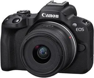 Canon EOS R50 Mirrorless Camera with 18-45mm Lens (Black) - 5811C012