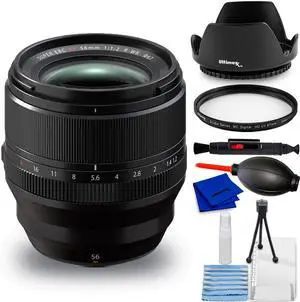 FUJIFILM XF 56mm f/1.2 R WR Lens 16780028 - 7PC Accessory Bundle