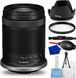Canon RF-S 18-150mm f/3.5-6.3 IS STM Lens (White Box) - 7PC Accessory Bundle