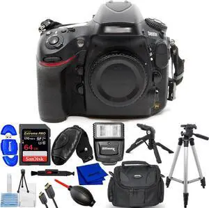 Nikon D800E Digital SLR Camera (Body Only) 25498 - 12PC Accessory Bundle