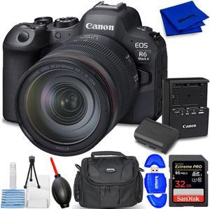 Canon EOS R6 Mark II Mirrorless Camera with 24105mm f4 Lens 5666C011  7PC Kit