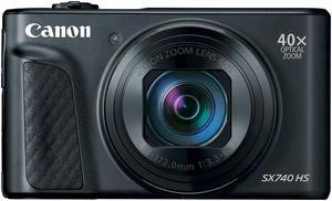 Canon PowerShot SX740 HS 20.3MP 4K Digital Camera 40x Optical Zoom Wi-Fi (Black)
