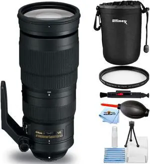 Nikon AF-S NIKKOR 200-500mm f/5.6E ED VR Lens 20058 - Essential UV Filter Bundle