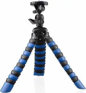 12'' Gripster Flexible Digital SLR Camera Tripod (Blue) with Quick Release Plate