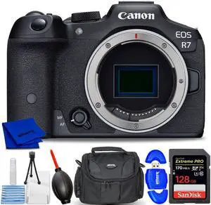 Canon EOS R7 Mirrorless Camera 5137C002 - 7PC Accessory Bundle