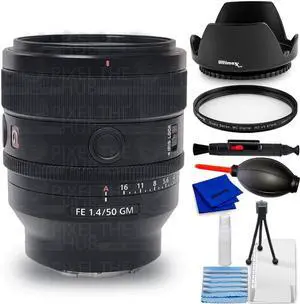Sony FE 50mm f/1.4 GM Lens (Sony E) SEL50F14GM - 7PC Accessory Bundle
