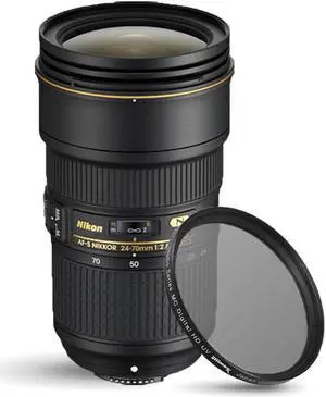 Nikon AF-S NIKKOR 24-70mm f/2.8E ED VR Lens 20052 + UV Ultraviolet Filter