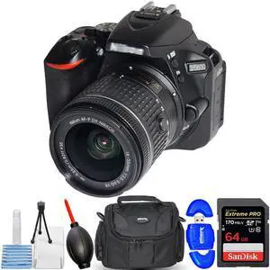 Nikon D5600 24.2MP Camera with 18-55mm Lens 1576 - Essential 64GB Bundle