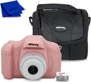 Ultimaxx Digital Video Recorder Camera Kids Teens ages 8-12 Beginners with Games 32GB Micro SD Holiday Christmas Gift Kit