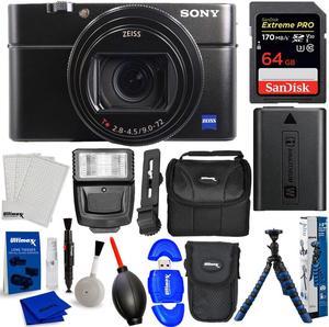 Sony Cybershot DSCRX100 VII Digital Camera Bundle with 32GB  Tripod  Cases