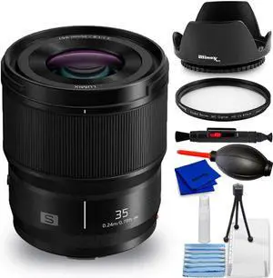 Panasonic Lumix S 35mm f/1.8 Lens S-S35 - 7PC Accessory Bundle