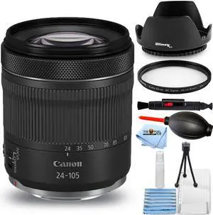 Canon RF 24-105mm f/4-7.1 IS STM Lens 4111C002 - 7PC Accessory Bundle