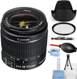 Canon EF-S 18-55mm f/3.5-5.6 IS II Lens 2042B002 UV Bundle - New in White Box