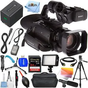 Sony PXW-Z90V 4K HDR XDCAM with Fast Hybrid AF + 64GB + LED Light Bundle