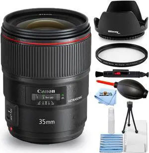 Canon EF 35mm f/1.4L II USM Lens 9523B002 - 7PC Accessory Bundle