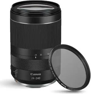 Canon RF 24-240mm f/4-6.3 IS USM Lens 3684C002 + UV Ultraviolet Filter Lens Canon RF 24-240mm f/4-6.3 IS USM Lens 3684C002 + UV Ultraviolet Filter Lens