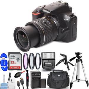 Nikon D3500 DSLR with 18-55mm VR Lens + EXT BATT + 32GB Bundle - HOLIDAY DEAL