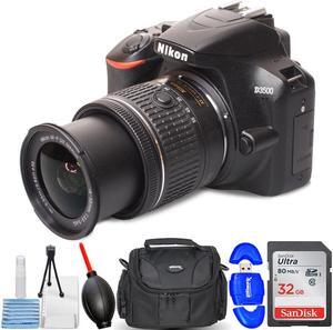 Nikon D3500 DSLR Camera with 18-55mm VR Lens 1590 - 7PC Accessory Bundle