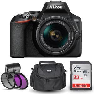 Nikon D3500 Camera with 18-55mm VR Lens 1590 + 32GB SD + Case + Filter Kit
