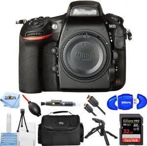 Nikon D810 36.3MP DSLR Camera (Body Only) 1542 - 10PC Accessory Bundle