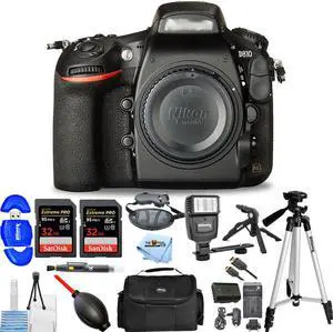 Nikon D810 DSLR Camera (Body Only) - 15PC Accessory Bundle