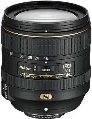 Nikon AF-S DX NIKKOR 16-80mm f/2.8-4E ED VR Lens - 20055