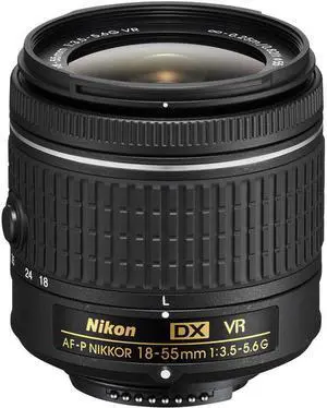 Nikon AF-P DX NIKKOR 18-55mm f/3.5-5.6G VR Lens - New in White Box