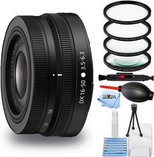 Nikon NIKKOR Z DX 16-50mm f/3.5-6.3 VR Lens 20084 - UV Filter Bundle White Box
