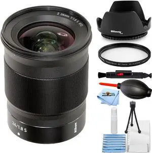Nikon NIKKOR Z 24mm f/1.8 S Lens 20080 - Essential UV Ultraviolet Filter Bundle