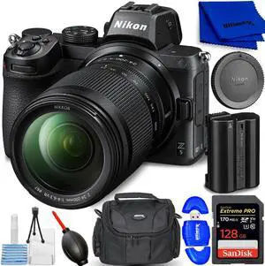 Nikon Z5 Mirrorless Digital Camera with 24-200mm Lens 1641 - 7PC Accessory Kit