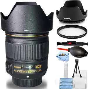 Nikon AF-S NIKKOR 28mm f/1.8G Lens 2203 - 7 Piece Accessory Bundle