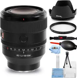 Sony FE 50mm f/1.2 GM Lens SEL50F12GM - 7PC Accessory Bundle