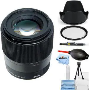 Sigma 30mm f/1.4 DC DN Contemporary Lens for Sony E 302965 - Essential UV Bundle