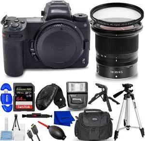 Nikon Z 7II Mirrorless Digital Camera with 14-30mm f/4 S Lens + 64GB Bundle Nikon Z 7II Mirrorless Digital Camera with 14-30mm f/4 S Lens + 64GB Bundle