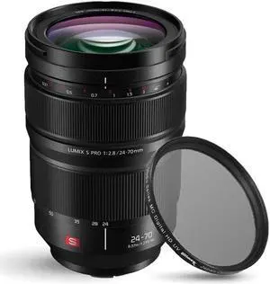 Panasonic Lumix S PRO 24-70mm f/2.8 Lens S-E2470 + UV Ultraviolet Filter